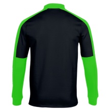 Joma Pullover Eco Championship Sweatshirt (Half-Zip, high wearing comfort) black/green men's