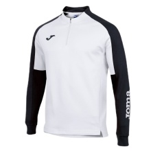 Joma Pullover Eco Championship Sweatshirt (Half-Zip, high wearing comfort) white/black men's