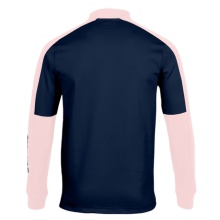 Joma Pullover Eco Championship Sweatshirt (Half-Zip, high wearing comfort) navy/pink men's