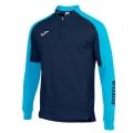 Joma Pullover Eco Championship Sweatshirt (Half-Zip, high wearing comfort) navy blue/turquoise men's