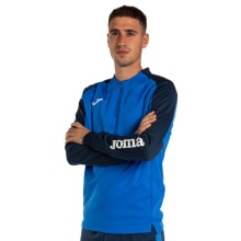 Joma Pullover Eco Championship Sweatshirt (Half-Zip, high wearing comfort) royal blue/navy blue men's