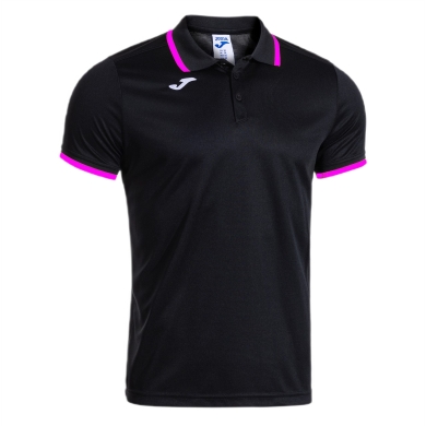 Joma Sport Polo Combi Premium (comfortable fit, breathable) black/neon pink men's