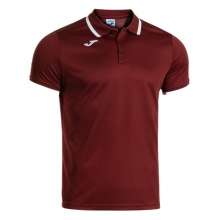 Joma Sport Polo Combi Premium (comfortable fit, breathable) burgundy/white men's