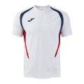 Joma Sport T-shirt Championship 20 (high wearing comfort, recycled polyester) white/dark blue men's