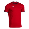 Joma Sport T-shirt Combi Premium (100% Polyester, breathable) red/navy men's