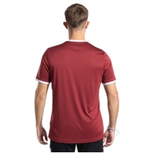 Joma Sport T-shirt Combi Premium (100% Polyester, breathable) burgundy/white men's