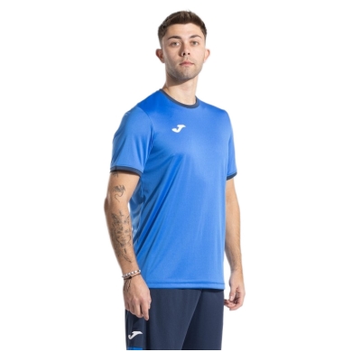 Joma Sport T-shirt Combi Premium (100% Polyester, breathable) royal blue/navy men's
