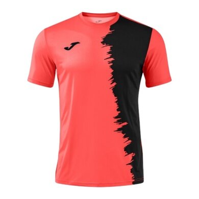 Joma Sport T-shirt Picacho City (light, elastic material) coral red/black men's