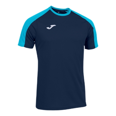 Joma Eco Championship Sports T-Shirt (light, breathable) navy blue/turquoise men's