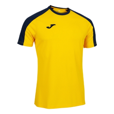 Joma Eco Championship Sports T-shirt (light, breathable) yellow/navy blue men's