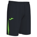 Joma Sports Shorts Bermuda Championship VII (100% Polyester) short black/neon green Men