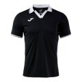 Joma Tennis Polo Galaxy (100% recycled Polyester, lightweight, breathable) black/white men's