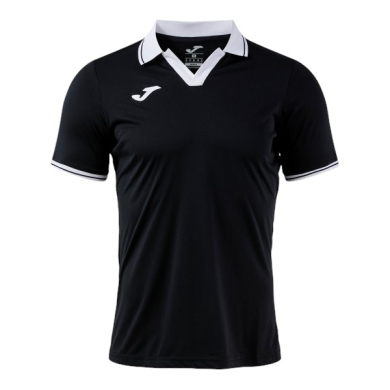 Joma Tennis Polo Galaxy (100% recycled Polyester, lightweight, breathable) black/white men's
