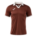 Joma Tennis Polo Galaxy (100% recycled Polyester, lightweight, breathable) brown/beige men's