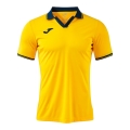Joma Tennis Polo Galaxy (100% recycled Polyester, lightweight, breathable) yellow/navy blue Men's