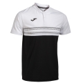 Joma Tennis Polo Smash (elastic, breathable) black/white men's