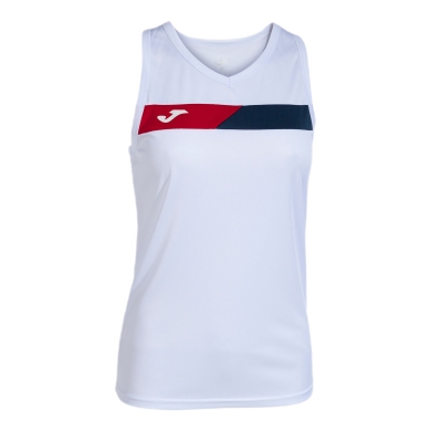 Joma Tennis Tank Court Sleeveless (optimal freedom of movement) white/red ladies