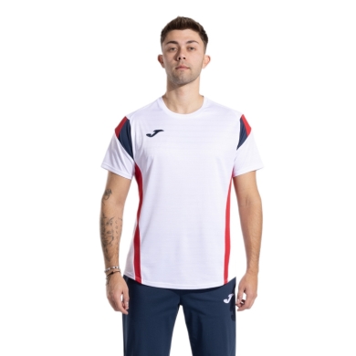 Joma Tennis T-Shirt Short Montreal 2025 white/red/navy men's