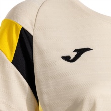 Joma Tennis Shirt Short Sleeve Montreal 2025 beige/yellow Ladies