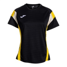 Joma Tennis Shirt Short Sleeve Montreal 2025 black/yellow ladies