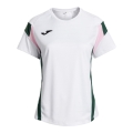 Joma Tennis Shirt Short Sleeve Montreal 2025 white/green ladies