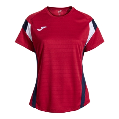 Joma Tennis Shirt Short Sleeve Montreal 2025 red/navy blue Ladies