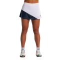Joma Tennis Skirt Montreal (with inner shorts, optimal freedom of movement) white/navy blue ladies