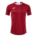 Joma Training T-shirt Kick Pro (elastic material, lightweight, breathable) burgundy/white men's