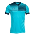 Joma Training T-shirt Eco Supernova (V-neck, lightweight, comfortable) turquoise/navy men's