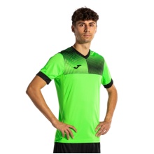 Joma Training T-shirt Eco Supernova (V-neck, lightweight, comfortable) green/black men's