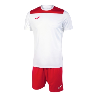 Joma tracksuit (shorts and short-sleeve shirt) Phoenix III set red/white men's