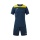 Joma tracksuit (shorts and short-sleeved shirt) Phoenix III set navy blue/yellow men's