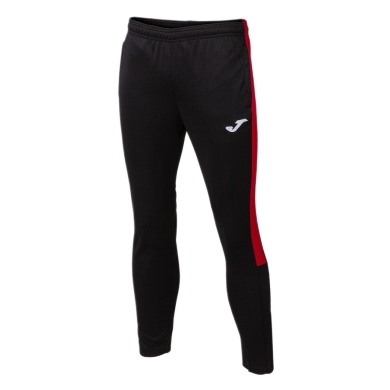 Joma Eco Championship Training Trousers (optimal freedom of movement, elastic waistband with drawstring) long black/red men's