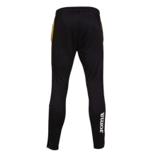 Joma Eco Championship Training Trousers (optimal freedom of movement, elastic waistband with drawstring) long black/yellow men's