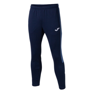 Joma Eco Championship Training Trousers (optimal freedom of movement, elastic waistband with drawstring) long navy blue/blue men's