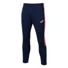 Joma Eco Championship Training Trousers (optimal freedom of movement, elastic waistband with drawstring) long navy blue/orange men's