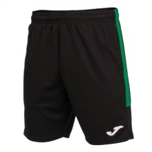Joma Eco Championship Bermuda Training Trousers (optimal freedom of movement, elastic waistband with drawstring) short black/green men's