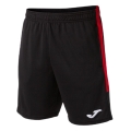 Joma Eco Championship Bermuda Training Trousers (optimal freedom of movement, elastic waistband with drawstring) short black/red men's