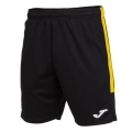 Joma Eco Championship Bermuda Training Trousers (optimal freedom of movement, elastic waistband with drawstring) short black/yellow men's