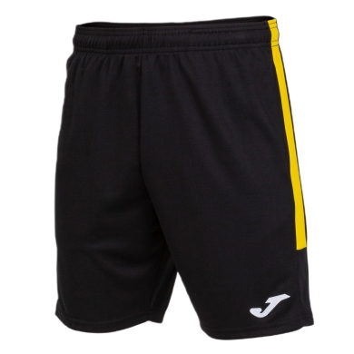 Joma Eco Championship Bermuda Training Trousers (optimal freedom of movement, elastic waistband with drawstring) short black/yellow men's