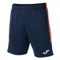Joma Eco Championship Bermuda Training Trousers (optimal freedom of movement, elastic waistband with drawstring) short navy/orange men's