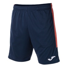 Joma Eco Championship Bermuda Training Trousers (optimal freedom of movement, elastic waistband with drawstring) short navy/orange men's
