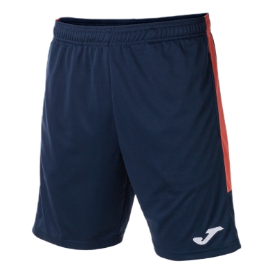 Joma Eco Championship Bermuda Training Trousers (optimal freedom of movement, elastic waistband with drawstring) short navy/orange men's