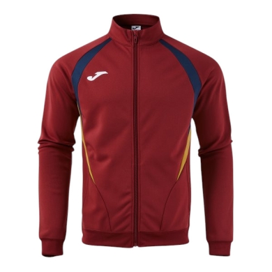 Joma Championship 20 Training Jacket (breathable, comfortable, recycled polyester) burgundy/dark blue men's