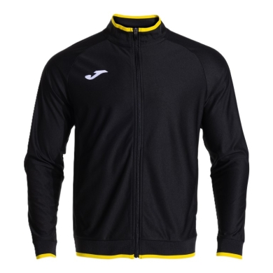 Joma Training Jacket Combi Premium (with side pockets, breathable functional material) black/yellow men's