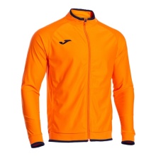 Joma Training Jacket Combi Premium (with side pockets, breathable functional material) orange/black men's