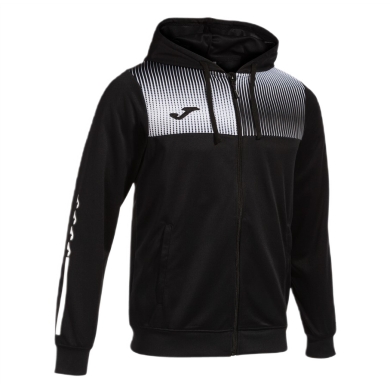 Joma Eco Supernova Full Zip Training Jacket with Hood (recycled polyester, soft material) black men's