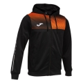 Joma Eco Supernova Full Zip Training Jacket with Hood (recycled polyester, soft material) black/orange men's