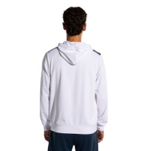 Joma Eco Supernova Full Zip Training Jacket with Hood (recycled polyester, soft material) white/navy blue men's