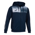 Joma Eco Supernova Full Zip Training Jacket with Hood (recycled polyester, soft material) navy blue/white men's